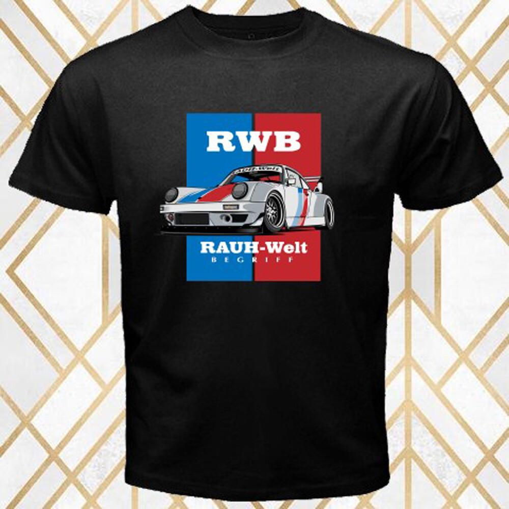 RWB Rauh Welt Begriff Racing Tuner Car Men s Black T-Shirt Size S 5XL XXXXL