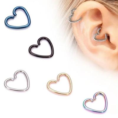 1 Paar Titanstahl Nasenstecker Lippe Herzförmig Ohr Stern Körperpiercing Modeaccessoire Kreatives Geschenk Mode Moderne Ohrringe