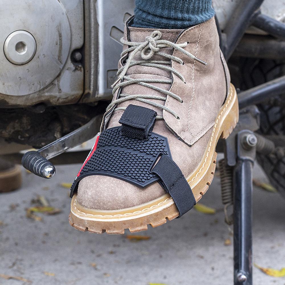 Motorcycle Gear Shift Pad Guards Adjustable Motorbike Shoe Cover Boot Protector Non-slip Black for Riding Moto Accessories Black
