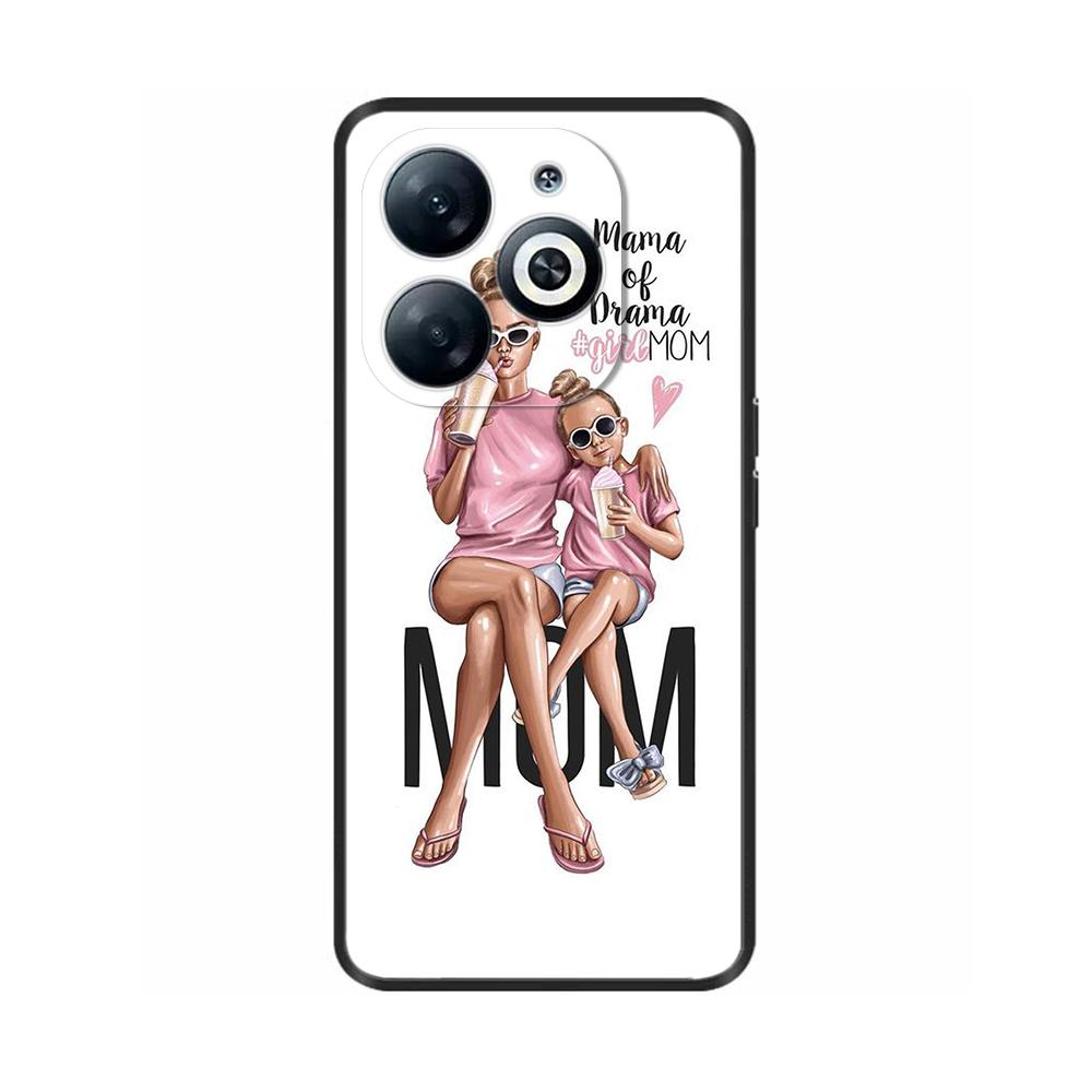 For Infinix Smart 8 Case Cover Funda Black Soft Silicone TPU Protective Phone Case For infinix Smart 8 Smart8 X6525 Bumper Coque