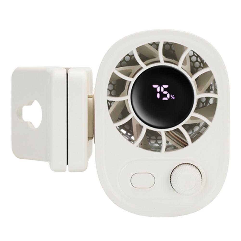 

Rechargeable Cool Waist Clip Fan With 360 Rotate 100 Speeds Portable Clip-on Mini Fan Mini Handheld Electric Fan Lightweight Fan белый