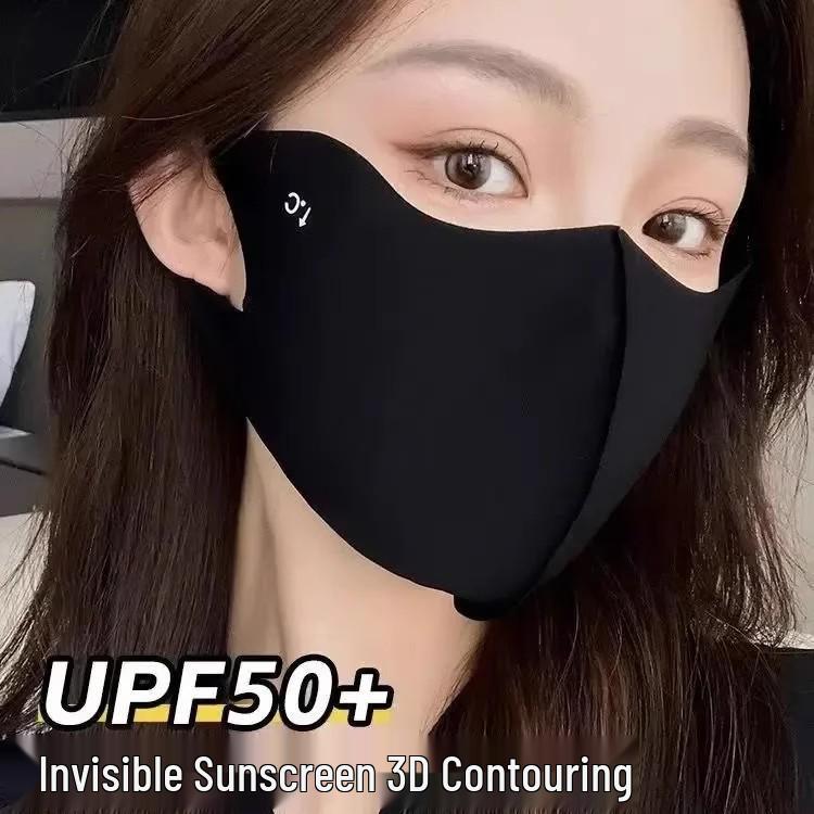 

Really Sunscreen: Women s 3D Anti-UV Breathable Face Mask with Eye Protection for Summer