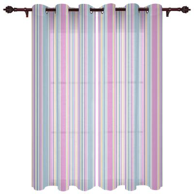 Colorful Striped Texture Window Curtains for Living Room Luxury Modern Bedroom Curtains Coffee Dining Room Drapes