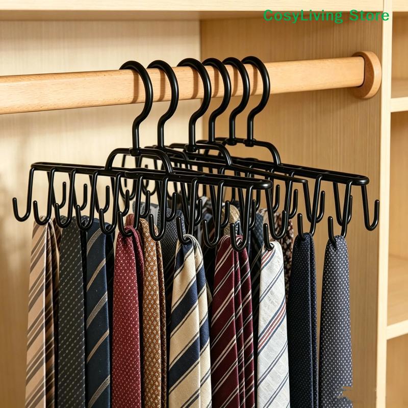 [CL]Multi Hook Hanging Clothes Organizer Foldable Closet Hanger For Belts Ties And Scarves Storage[CL]