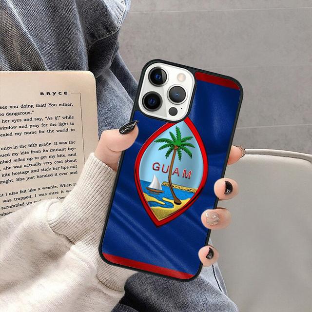 Guam Flag Phone Case Cover for iPhone 16 15 SE2020 13 14 11 12 Mini Pro Max 6 7 8 Plus  coque fundas Shell
