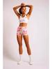 Strawberry Donut High-Waist Yoga Shorts - Women's Printed Fitness & Sportswear.