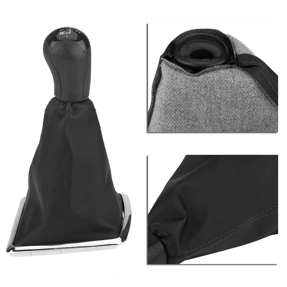 6 Speed Gear Stick Shift Knob   Gaiter Boot Cover for Ford Focus MK2 2004 2008