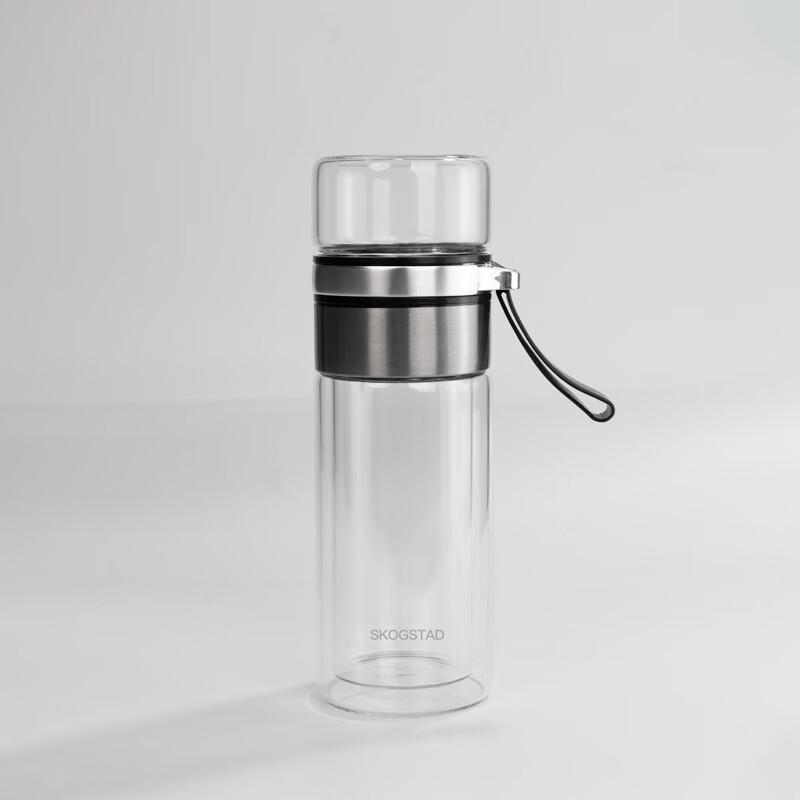 Double-Layer Tea Infuser Glass Bottle