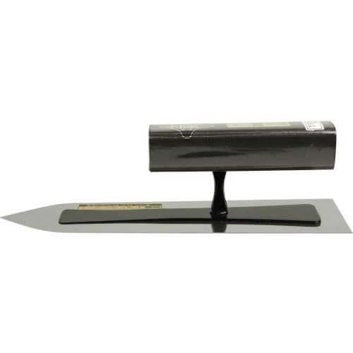 Kincho Stainless Steel Finishing Trowel, 0.3mm Thick, Black Painted Square Handle, 195mm, Hard Trandom Adhesion