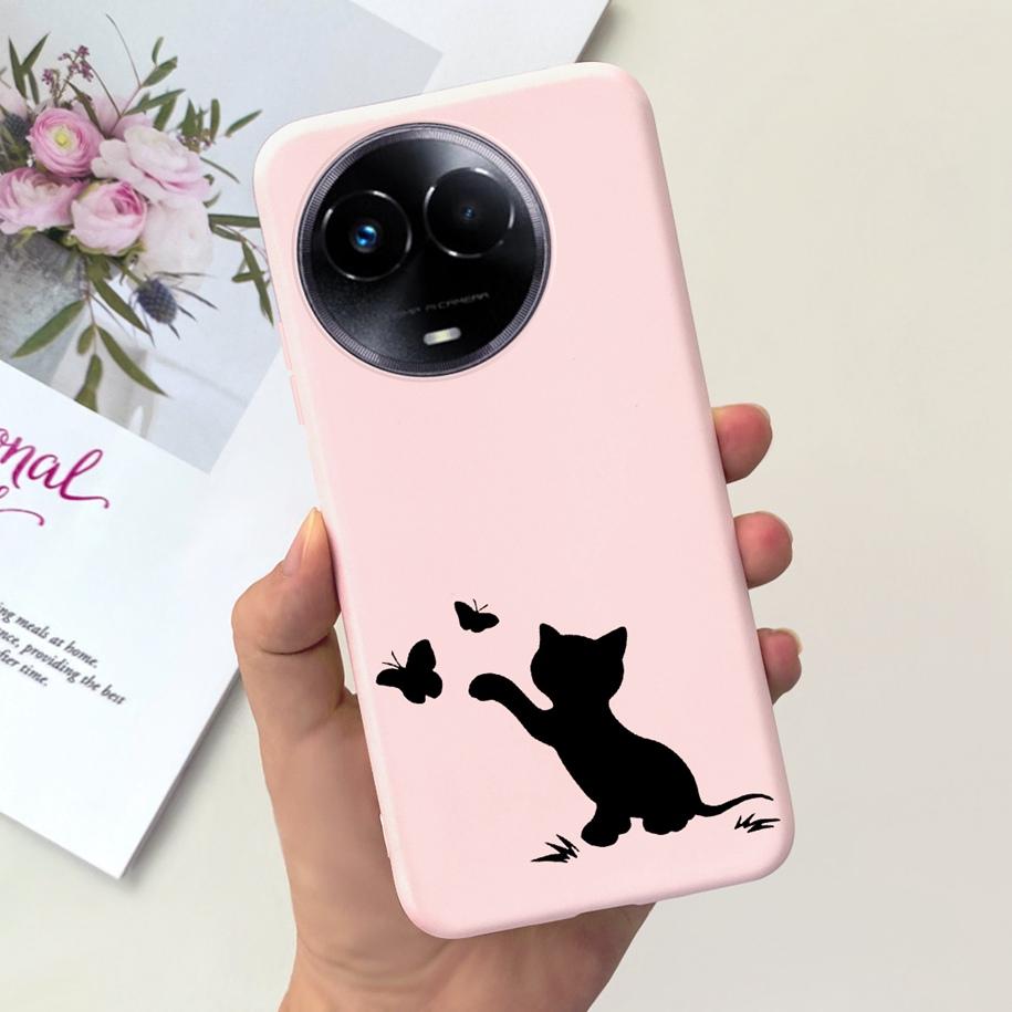 Shockproof Case For Realme 11 5G / Realme 11X Phone Cover Fashion Girls Soft Silicone Funda For Realme11 11 X 2023 RMX3785 Coque