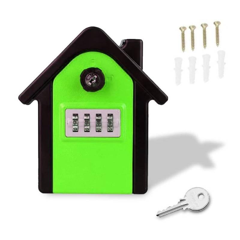 Box Key Lock Extra Safe Outdoor Large Capacity Wall Mounted 4 Combination Digit