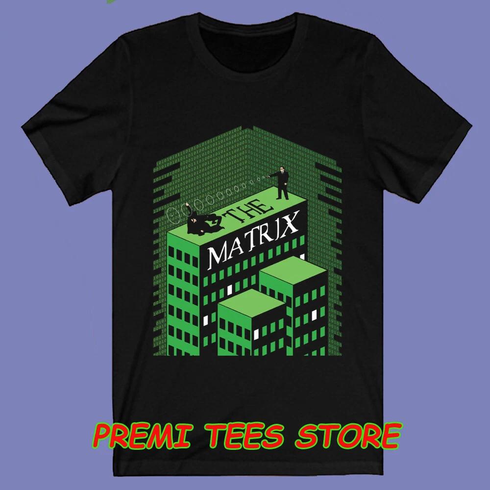 The Matrix Movie Pixel Poster Men s Black Size S-3XL 2XL