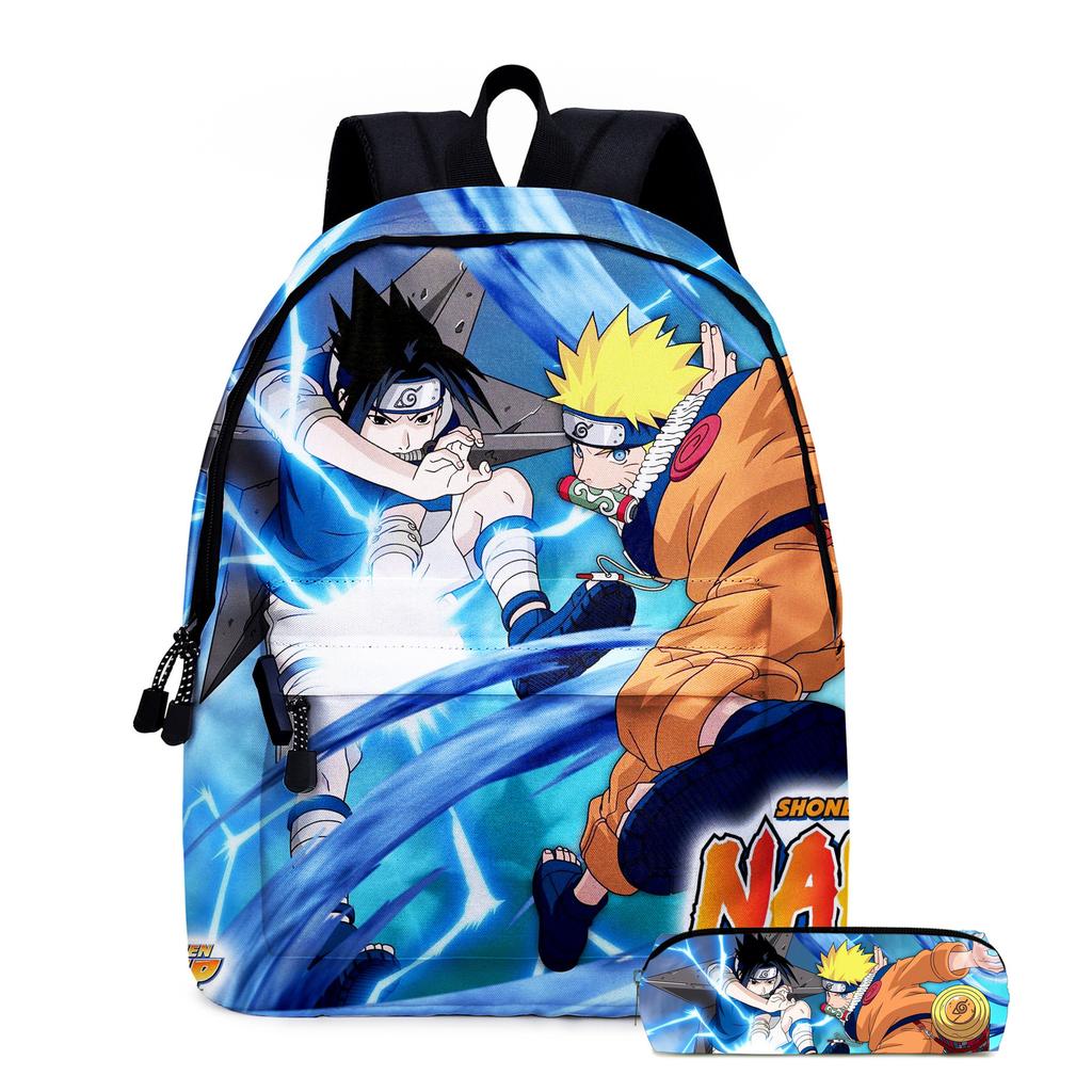 Naruto Backpack Naruto Two-Piece Set Elementary And Secondary School School Bag Children'S Backpack