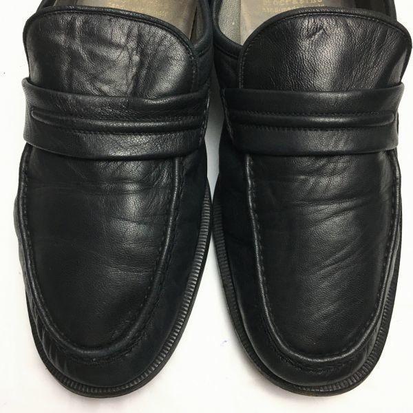 CHURCH'S Mokassins Made in Italy Vintage Modell Loafer Slipper Schwarz Größe 9G(GEBRAUCHT)