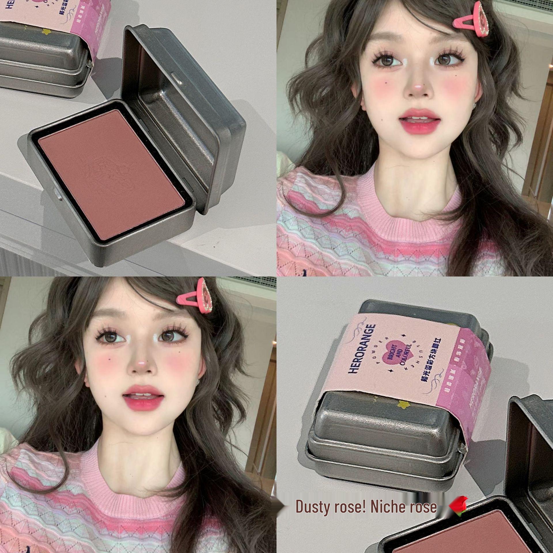 HERORANGE~Peninsula Matte Gray Pink Blush & Contour Rouge