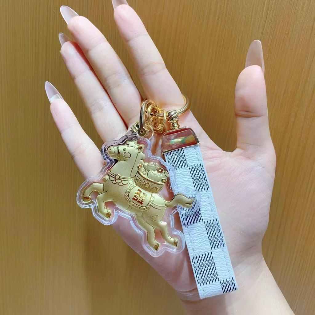 20mg 999 Fine Gold Key Backpack Pendant Charm - Perfect Gift for Girlfriend