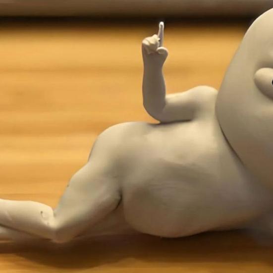 Little Guy Figurine Handmade 3D Printed Chill Vibes Lying Man Car Dashboard Desktop Decoration Ornament Road Trips Essential Drivers Gift