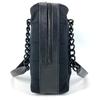 CHANEL CC Mark logo chocolate bar Tote Bag Shoulder Bag cotton / Leather Black