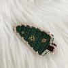 Soft Christmas Hair Clip Woolen Yarn Christmas Tree Hairpin Knitted Xmas Barrettes  Christmas