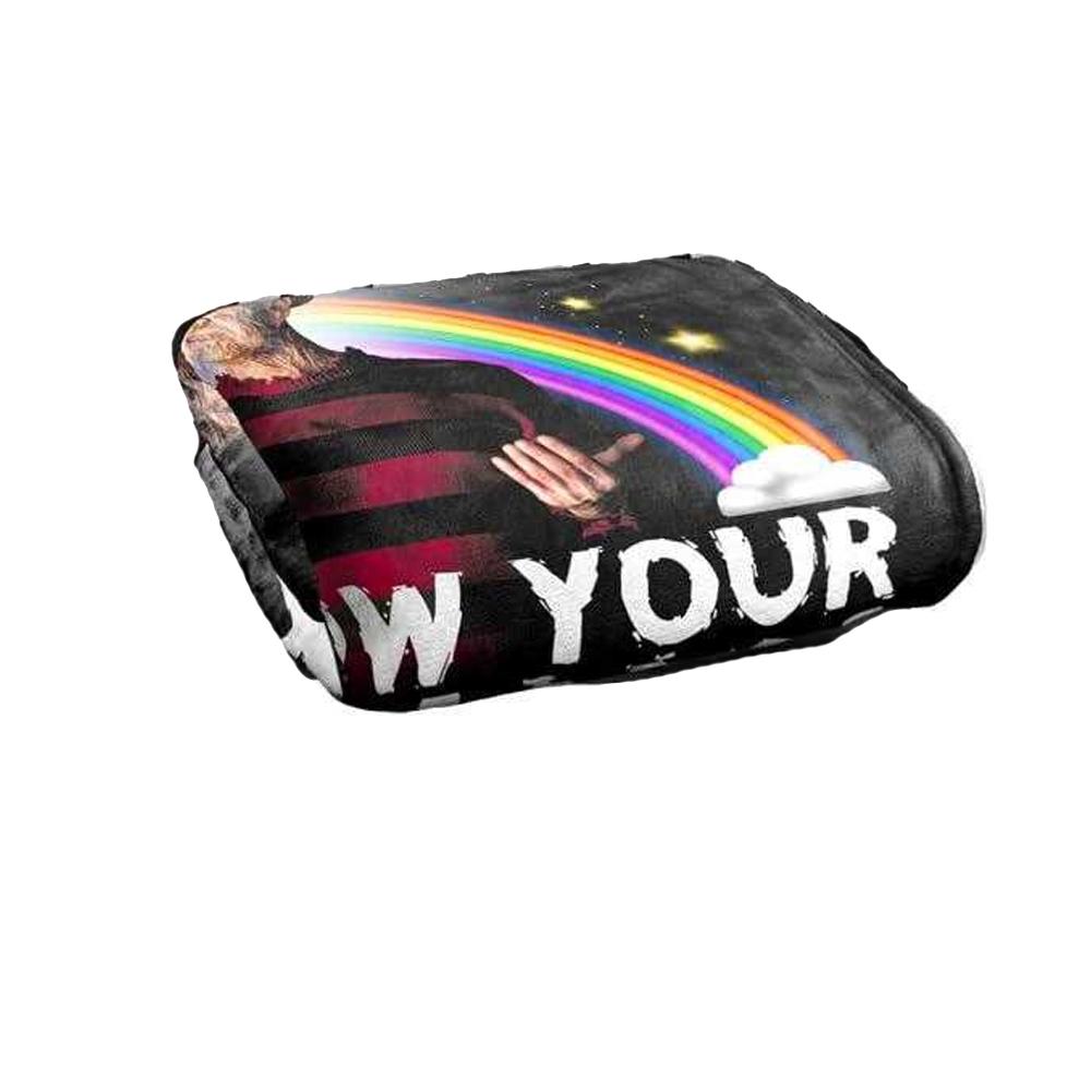 Nightmare On Elm Street Follow Your Dreams Rainbow Blanket