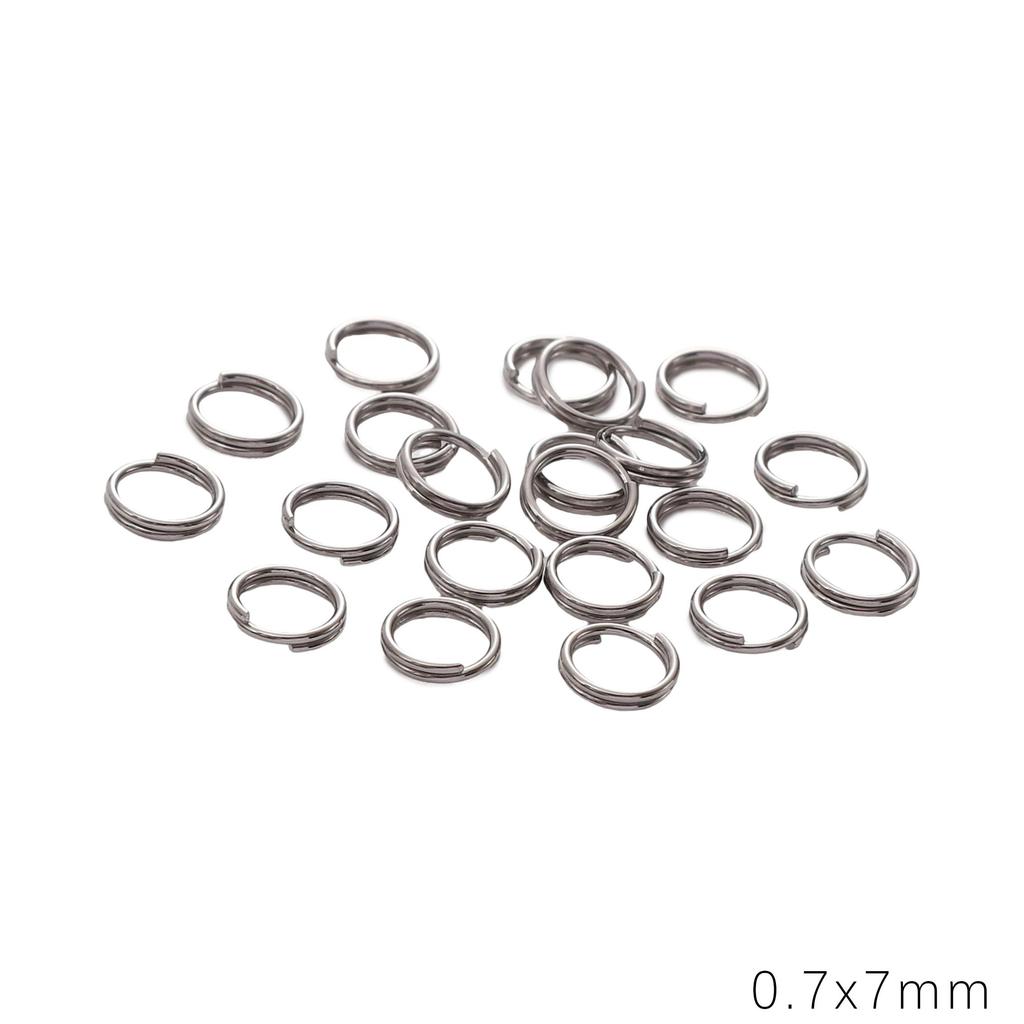 10-1000Pcs Stainless Steel Jump Rings Split Rings Connectors For DIY Jewelry Finding Making Accessories