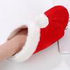 1 Paar Weihnachtsmann-Hausschuhe, festliche rote Cartoon-Schuhe, schöne, entzückende Weihnachtsmann-Hausschuhe für Dekoration und Komfort