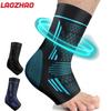 Ankle Brace For Men Women Compression Sleeve Plantar Fasciitis Tendonitis Arthritis Relief Black Blue Sky Blue