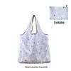 Medium Foldable 210D Oxford Cloth Shopping Bag, Convertible to Shoulder or Handbag, Ideal for Groceries and Camping