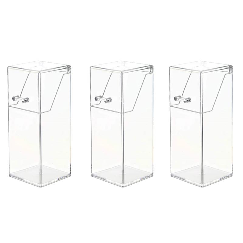Transparent Acrylic Makeup Brush Holder Makeup Organizer Cosmetic Holder Pencil Lipstick Desk Container Table Makeup Storage Box