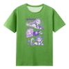 Boys Girls Round Neck Casual Printed Short-sleeved T-shirt Top