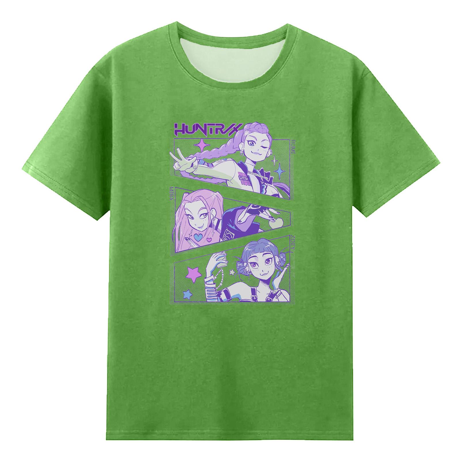 

Футболка с короткими рукавами и круглым вырезом для мальчиков и девочек 160 зелёный