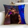 Pc Chris Brown Pillow Cover Polyester D DoubleSided Print RB Singer Merch Cushion Case Decorative Throw Pillow for Sofa