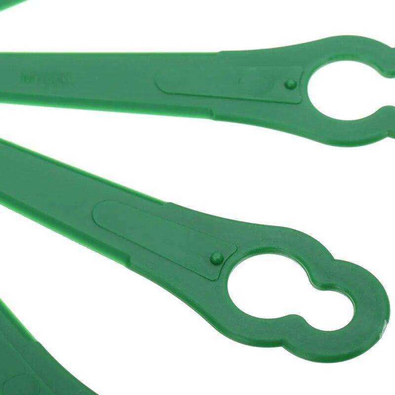 100pc L83 Plastic Lawn Mower Blade Gourd Shaped Courtyard Lawn Garden Lawn Mowing Electric Tool Accessories Blade Set