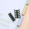 10pcs Stationery 5 Ring Plastic Loose Leaf Clip 5 Holes Spring Spiral Rings Binder  School Supplies