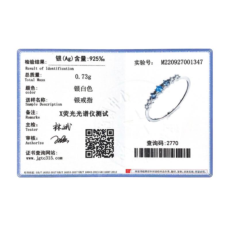 Modian 925 Silver Basic Stackable Fashion Thin Finger Ring Charm Blue Zirconia Crystal Rings For Women Fine Jewelry
