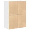 2 Drawer Cabinets Set of 2 White 60 x 31 x 40 cm Engineered Wood