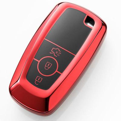 Ford Key Case Cover for 18 Edge, Mondeo, EcoSport, 19 Everest - Protective Shell with Buckle