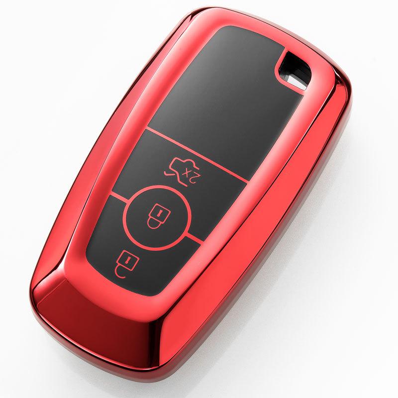 

Ford Key Case Cover for 18 Edge, Mondeo, EcoSport, 19 Everest - Protective Shell with Buckle