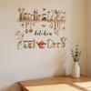 1Pc Painted Kitchenware Glass Jar Kitchen Dining Room Home Beautification Decoration Wall Sticker Pvc Material