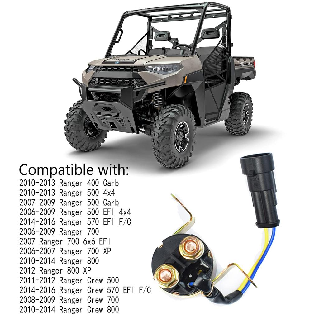 Starter Solenoid Relay Compatible With Polaris Ranger RZR Sportsman Hawkeye Trailboss 330 325 400 450 500 570 700 800 900 1000 2006-2016 Replace