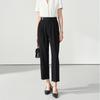 Miss Bird Black Cropped Straight Suit Pants