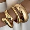 Ingemark 3 Stijlen Hip Hop Goudkleur Stapelbare Brede Armbanden voor Vrouwen Mode Statement Punk Waterdruppel Armbanden Sieraden Cadeau