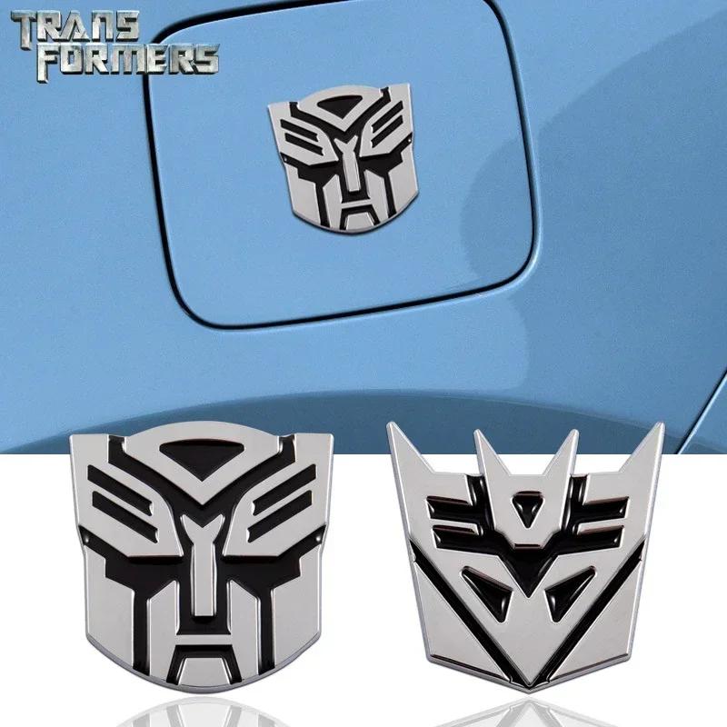 Transformerss 3D Car Stickers Decepticons Autobots Logo Badge Car Scratched Stickers Cosplay Car Decoration Accessories