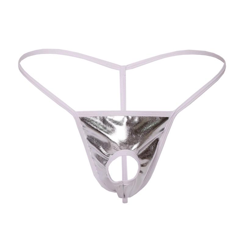 Pánské sexy tanga spodní prádlo s otevřenými zády a vysokou elasticitou