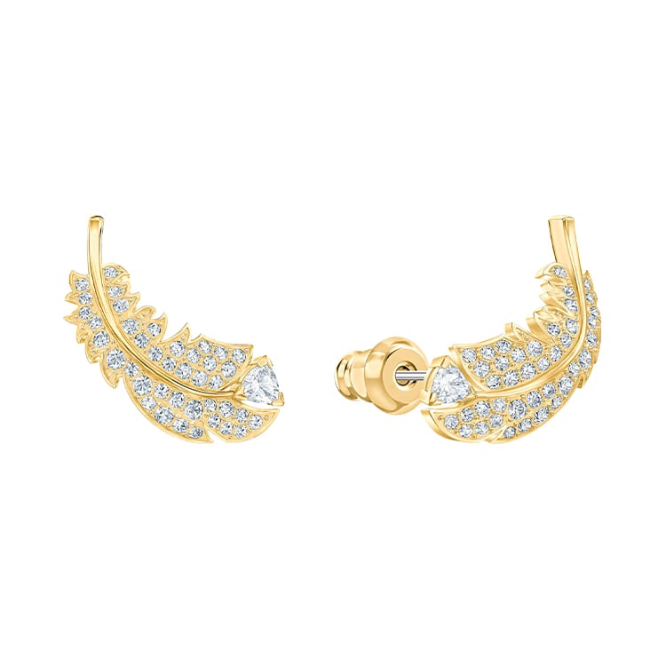 Swarovski Idyllia Gold Plated Stud Earrings Women's 5505623