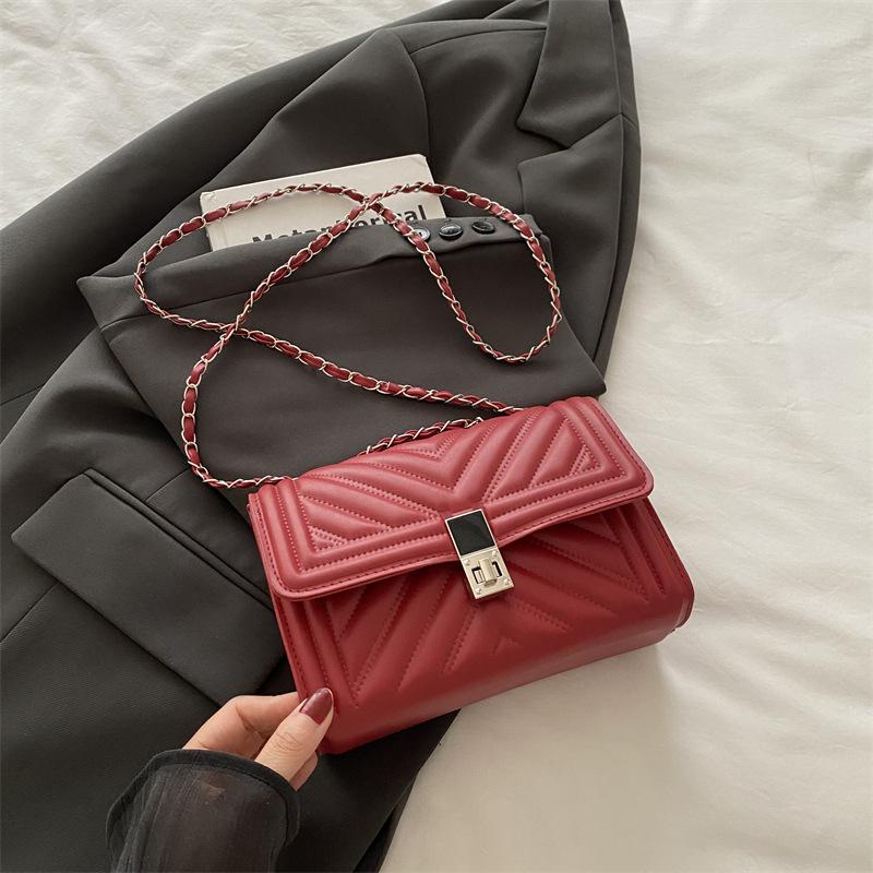 Sac de marque niche tendance été nouvelle mode chaîne polyvalent texture haute qualité diamant sac à bandoulière messager pour femmes