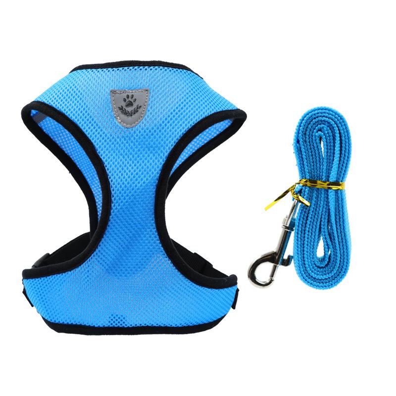 Cat leash vest type small dog chest strap anti-break free does not restrain the neck four seasons cat and dog universal breathable chest back