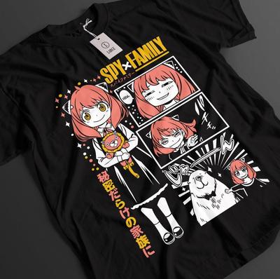 Spy X Family Shirt Anya Tshirt Loid Forger T-Shirt Yor Tee Bond Sylvia Anime Top