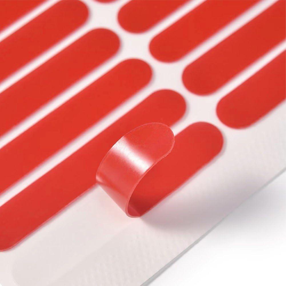 30Pcs/Sheet Transparent Double Adhesive Tape Nail Tip Adhesive Tape Acrylic Display Bar Nail Art Swatch Display Tool