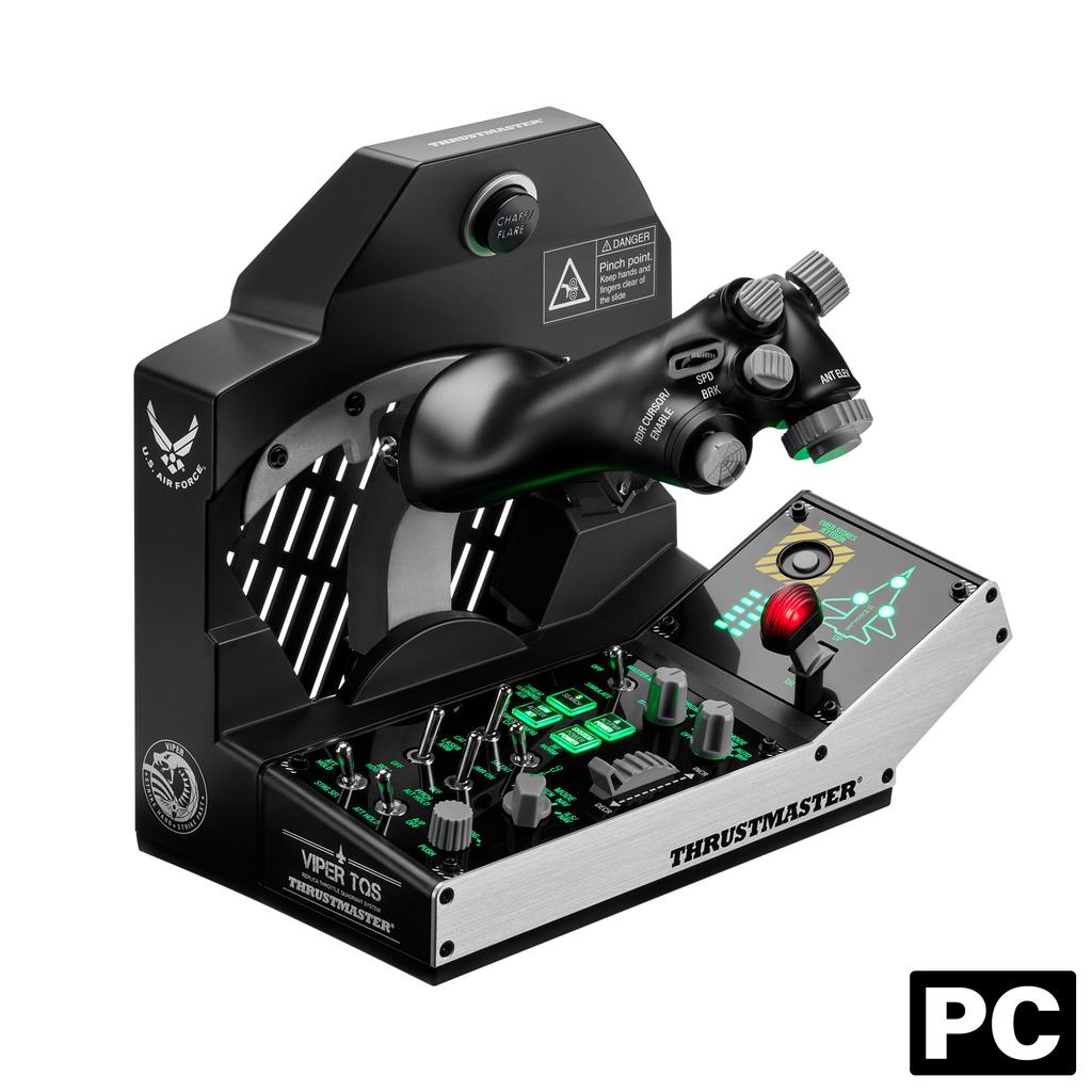 Thrustmaster Throttle Quadrant for Viper TQS Mission Pack PC Flight Includes Metal Control Magnetic and Warranty Simulator, Panel, High-Precision